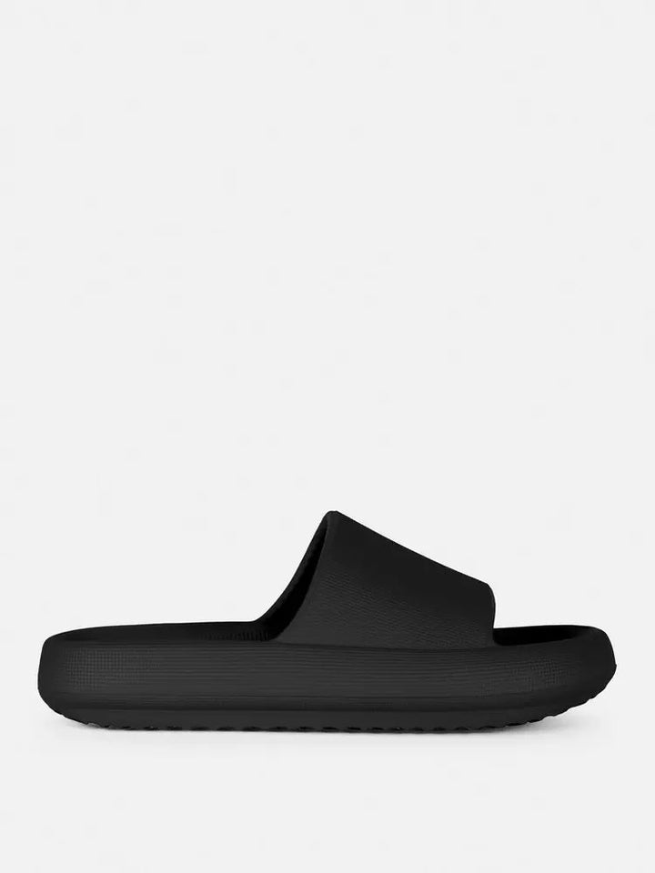 Moulded Slip-On Slides Black - Lotange - Primark -