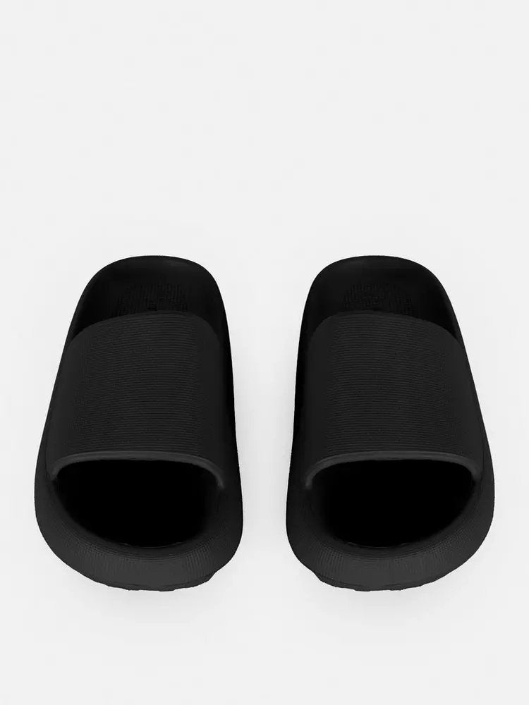 Moulded Slip-On Slides Black - Lotange - Primark -