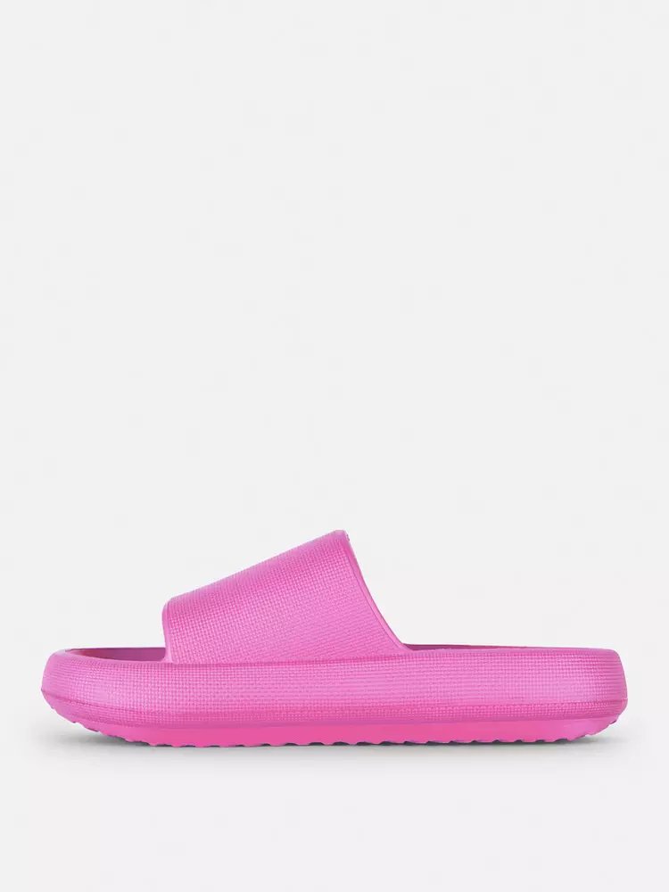 Moulded Slip-On Slides Pink - Lotange - Primark -