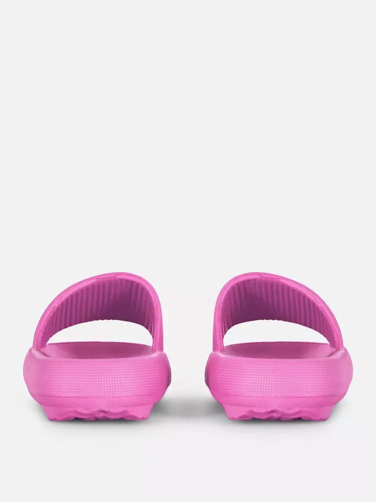 Moulded Slip-On Slides Pink - Lotange - Primark -