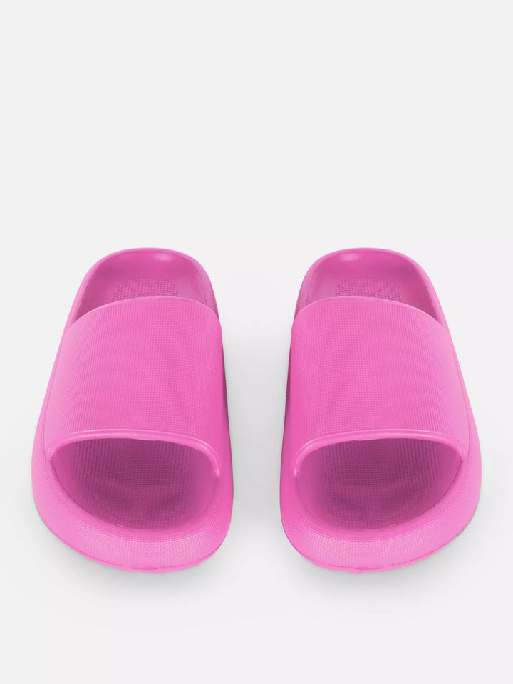 Moulded Slip-On Slides Pink - Lotange - Primark -