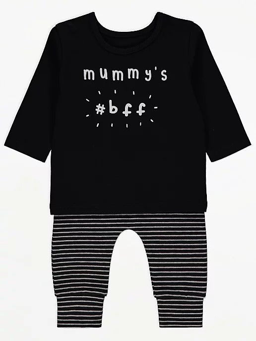 Mummy’s BFF Top & Joggers - Lotange - George - Baby Boys Outfits