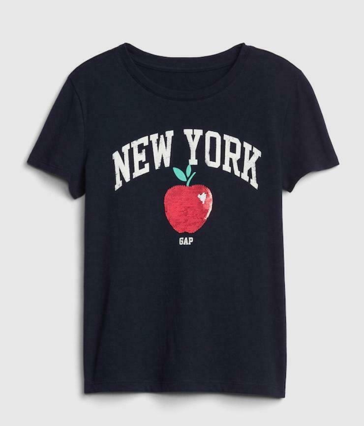 New-York Print T-shirt - Lotange - GAP - Girls Tops & T-Shirts