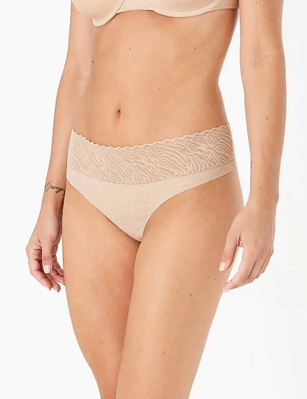 No VPL Thong - Lotange - Marks & Spencer - Womens Knickers