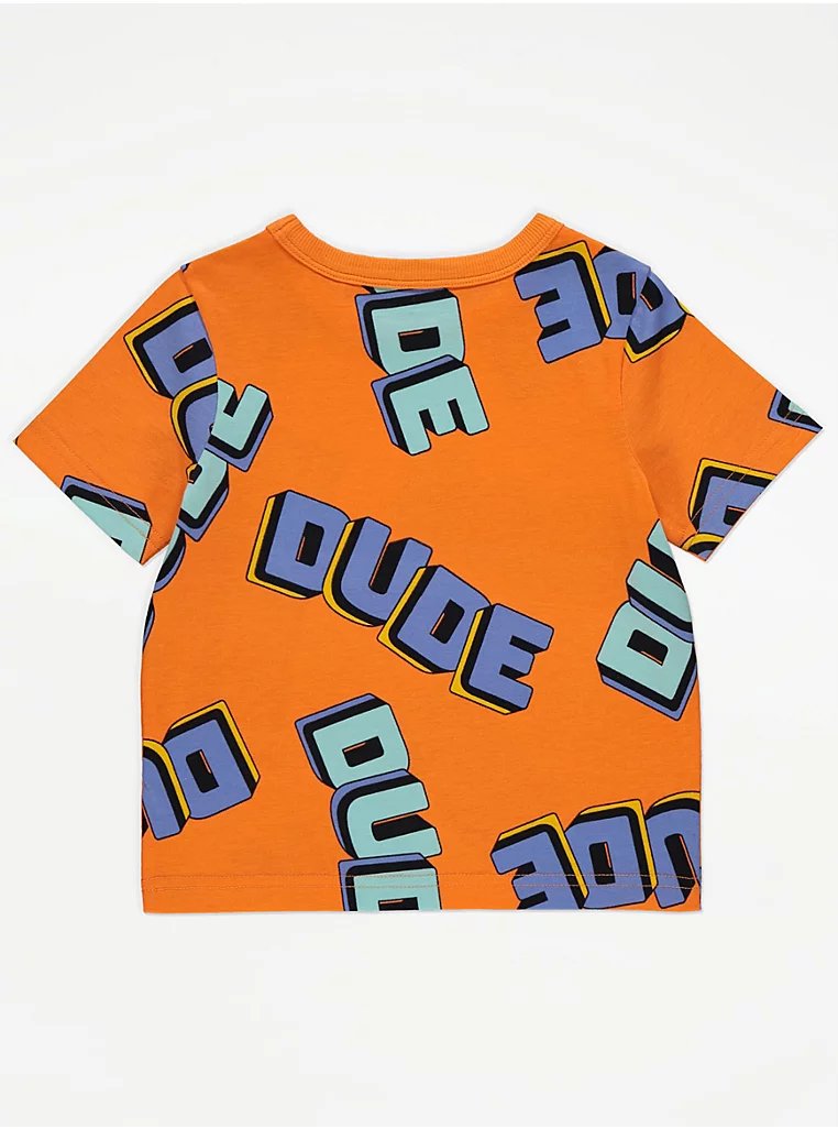 Orange Dude T-Shirt - Lotange - George - Boys T-Shirts & Shirts