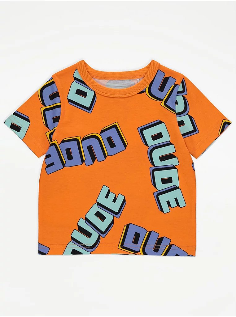 Orange Dude T-Shirt - Lotange - George - Boys T-Shirts & Shirts