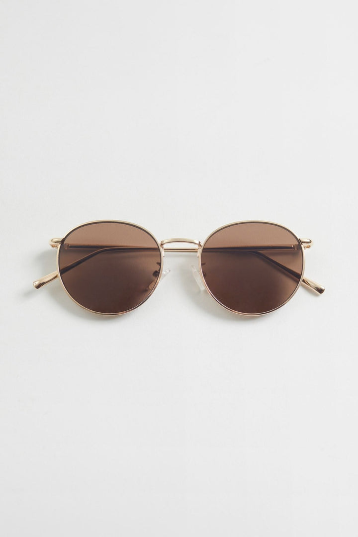 Oval Slim Frame Sunglasses - Lotange - Claire's - Women Sunglasses