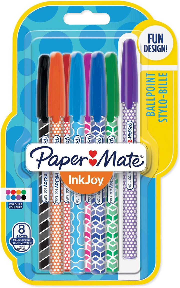 Paper Mate InkJoy Ballpoint Pens Retractable 8 Count - Lotange - Paper Mate - Pens