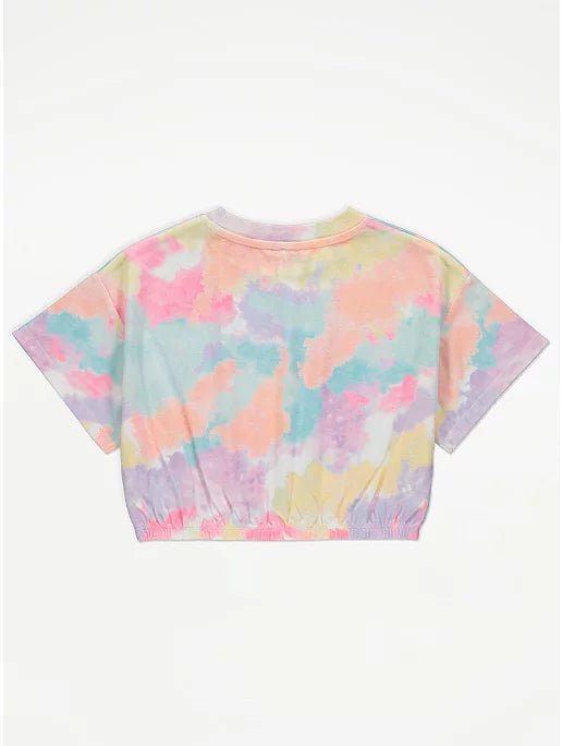 Pastel Tie Dye Love Bubble Hem Outfit - Lotange - George - Girls Outfits