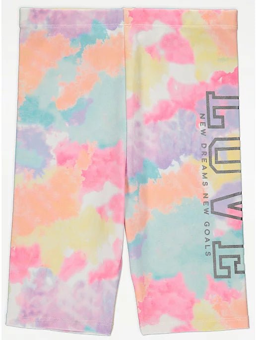 Pastel Tie Dye Love Bubble Hem Outfit - Lotange - George - Girls Outfits