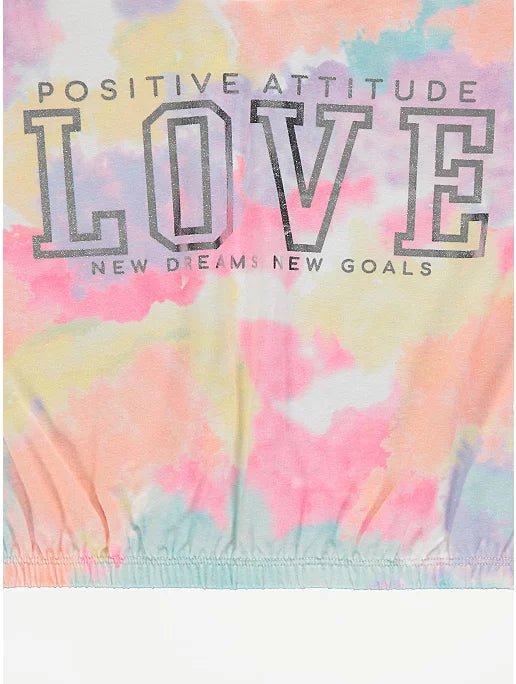 Pastel Tie Dye Love Bubble Hem Outfit - Lotange - George - Girls Outfits