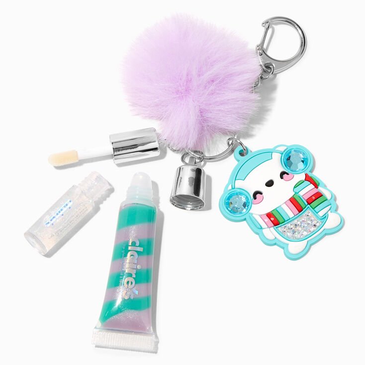 Polar Bear Bling Lip Gloss Keychain - Lotange - Claire's - Lips