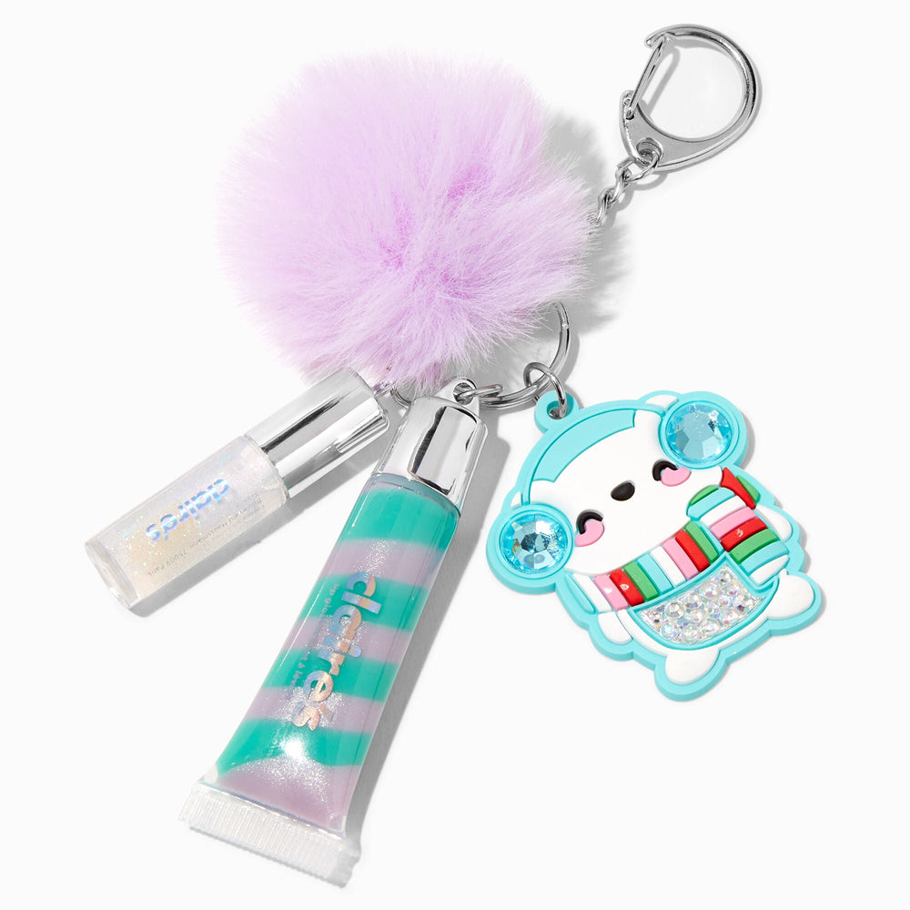 Polar Bear Bling Lip Gloss Keychain - Lotange - Claire's - Lips