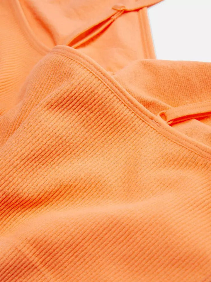 Ribbed Cropped Cami Lounge Pyjama Top Orange - Lotange - Primark -