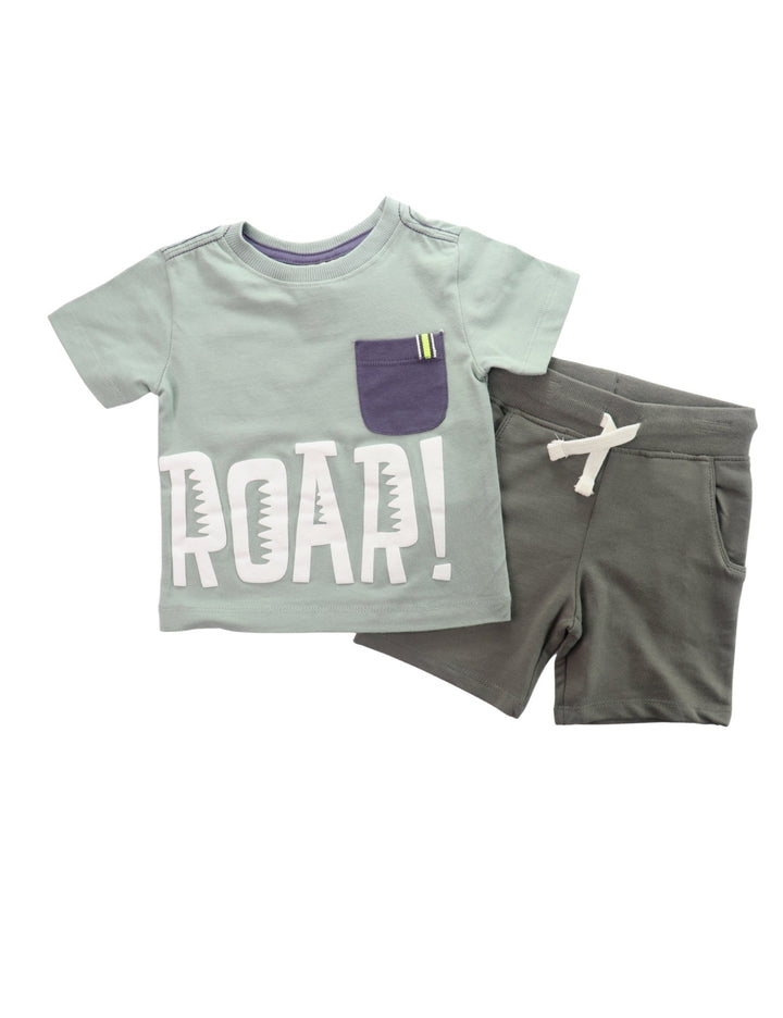 Roar T-shirt & Short Set - Lotange - Rorie Whelan - Baby Boys Outfits