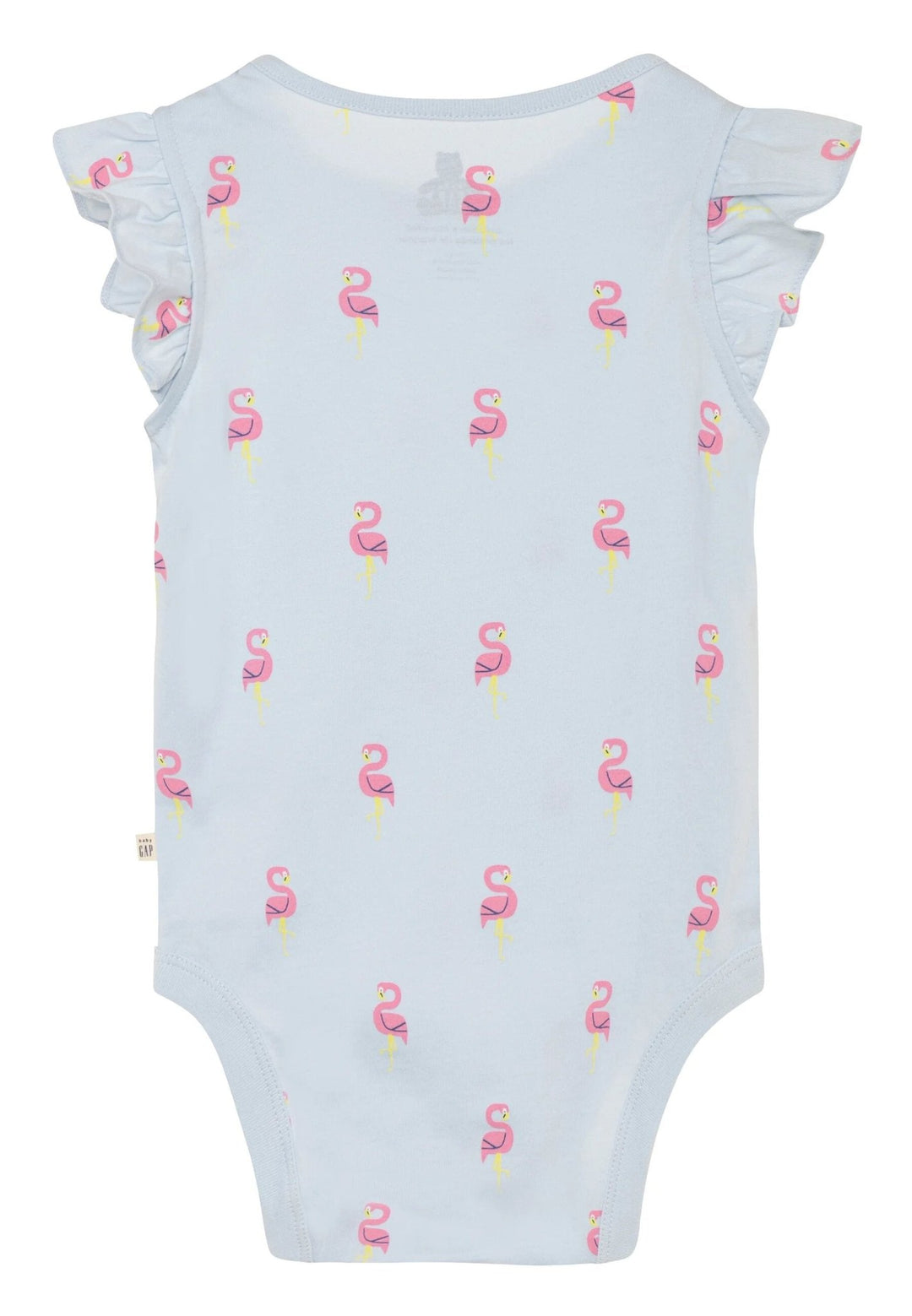 Ruffle Graphic Bodysuit Flamingo - Lotange - GAP - Baby Girls Bodysuits