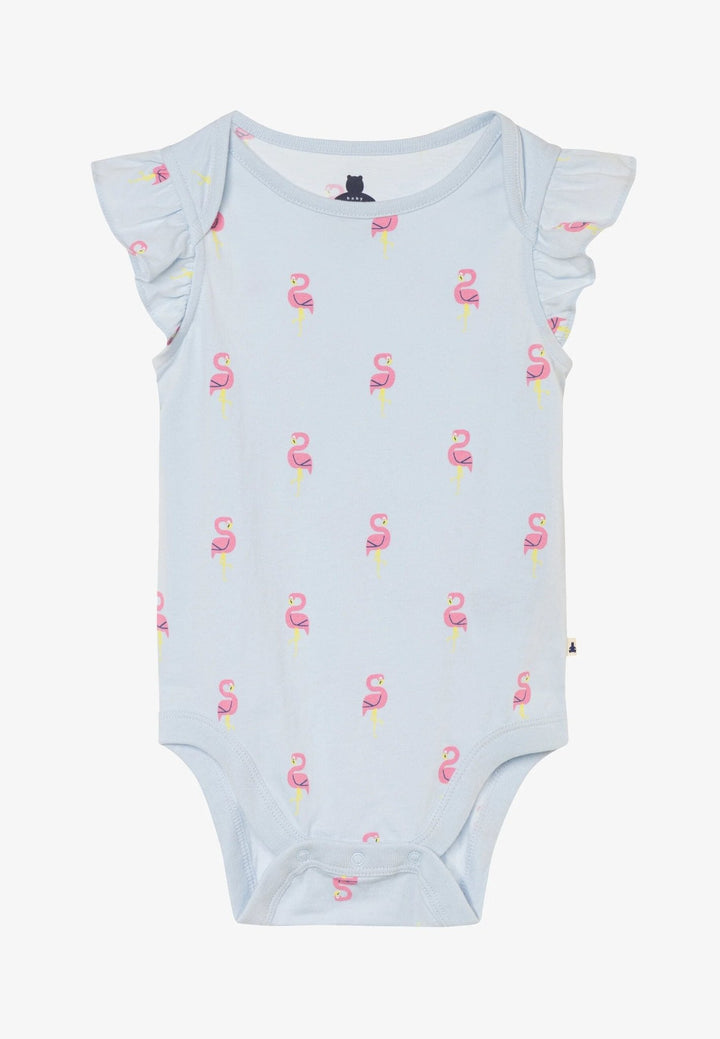 Ruffle Graphic Bodysuit Flamingo - Lotange - GAP - Baby Girls Bodysuits