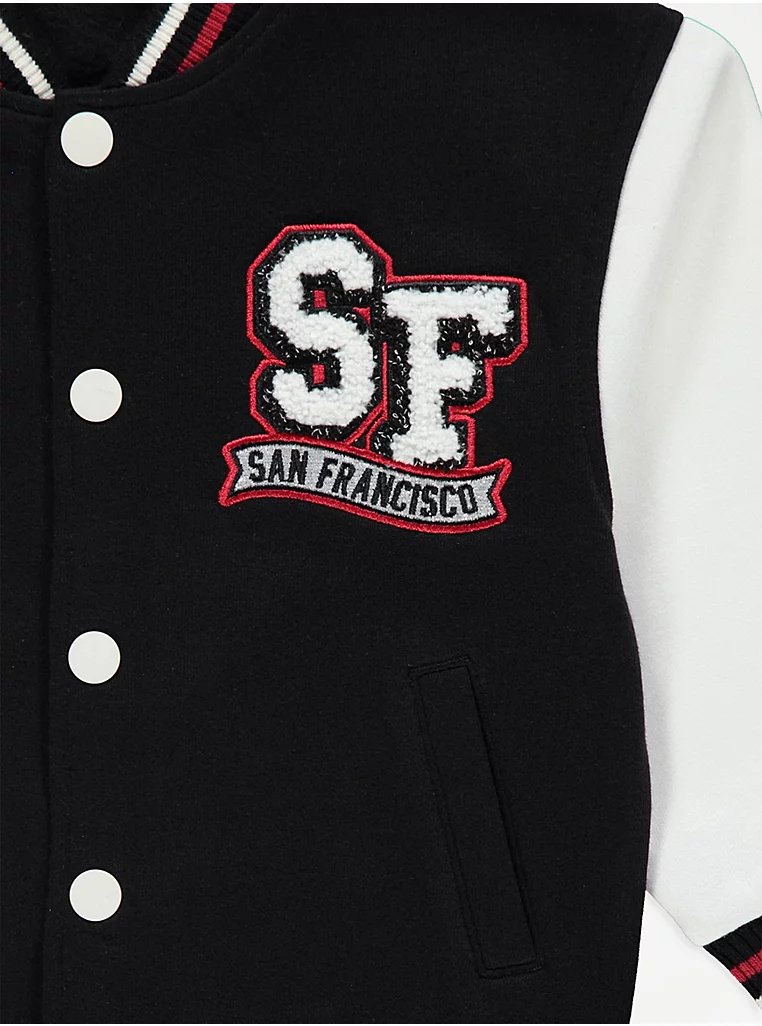 San Francisco Baseball Jacket T-Shirt and Joggers Outfit - Lotange - George - Boys Outfits