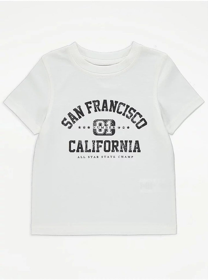 San Francisco Baseball Jacket T-Shirt and Joggers Outfit - Lotange - George - Boys Outfits