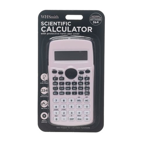 Scientific Calculator Pastel Pink - Lotange - WHSmith - Calculators