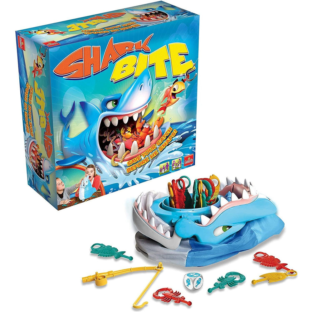 Shark Bite Fishy Board Game - Lotange - Goliath - Toys & Games