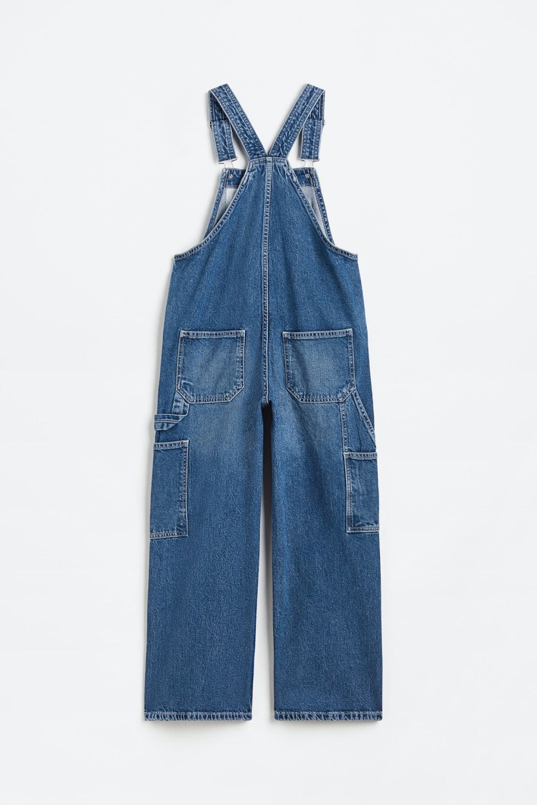 Slit Wide Denim dungarees - Lotange - H&M - Jeans