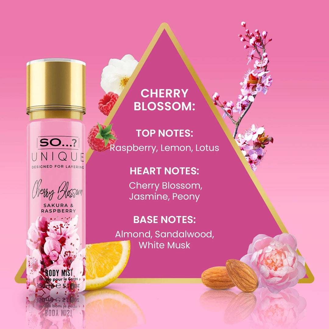 So? Unique Cherry Blossom Body Mist 150ml - Lotange - So…? - Perfume & Fragrances For Her