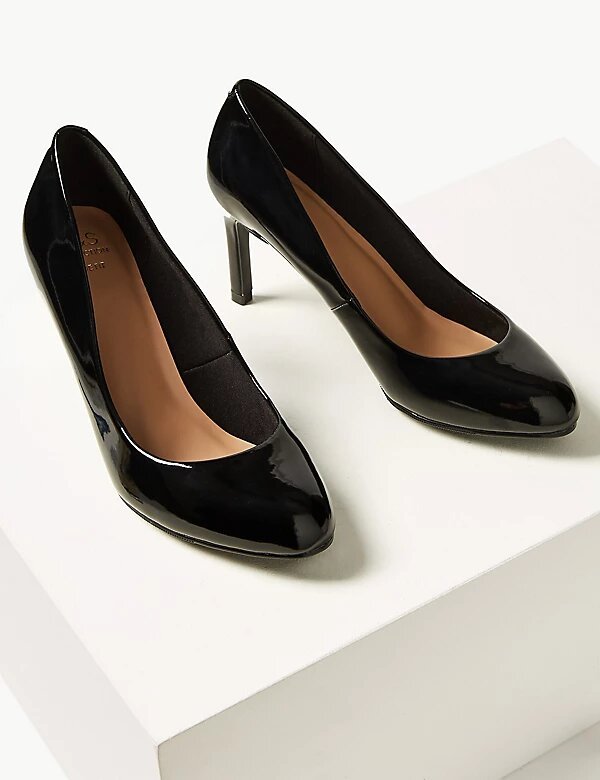 Stiletto Heel Court Shoes - Lotange - Marks & Spencer - Women's Shoes