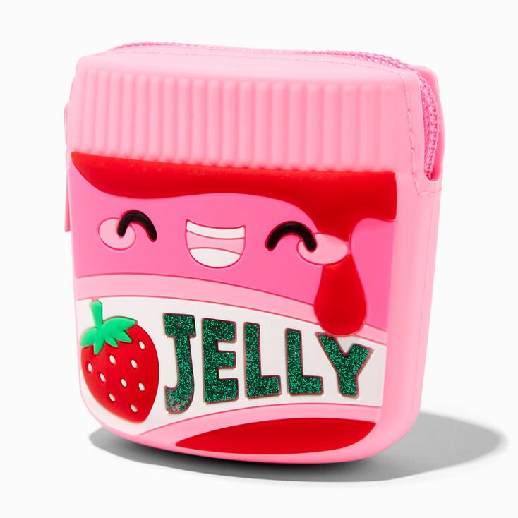 Strawberry Face Jelly Coin Purse - Lotange - Claire's -