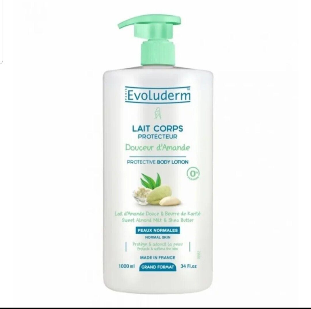 Sweet Almond Milk & Shea Butter Body Lotion Normal Skin 1000ml - Lotange - Evoluderm - Body Moisturisers