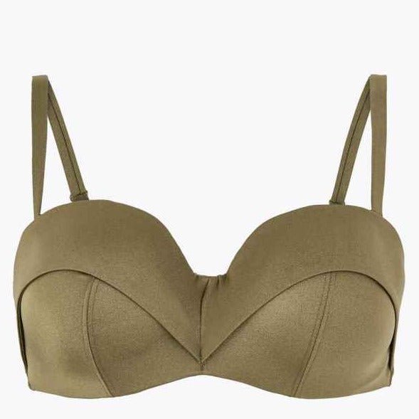 Underwired Padded Cuff Bandeau Bikini Top - Lotange - Marks & Spencer - Bikinis