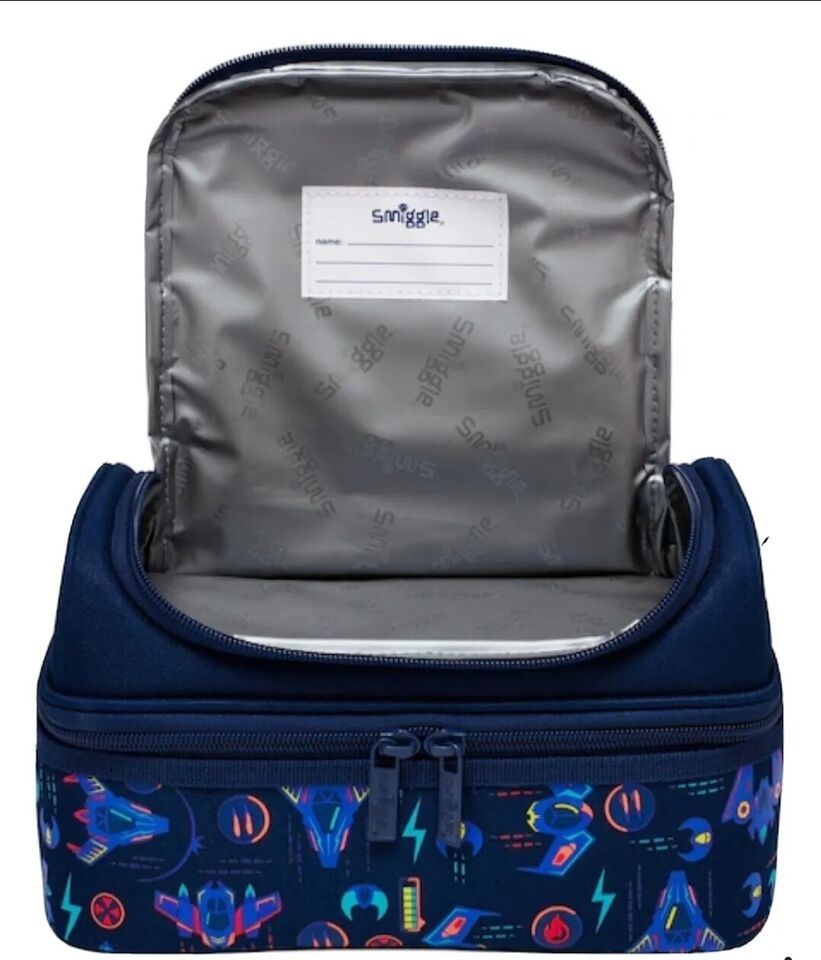 Vibin' Double Decker Lunchbox - Lotange - Smiggle - Lunch Bags