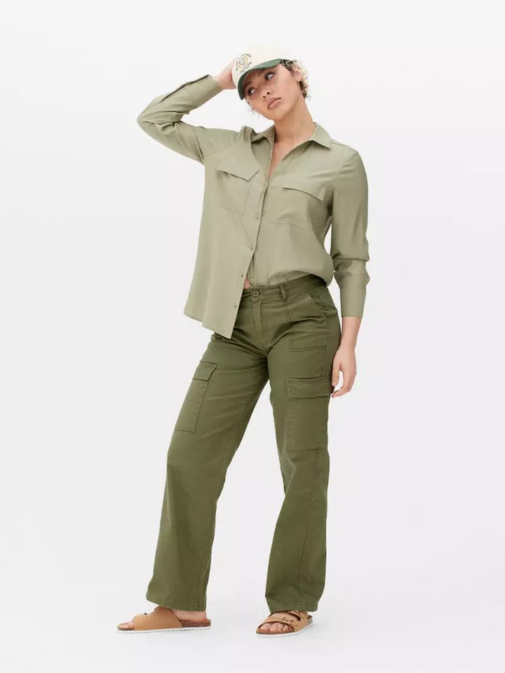 Wide Leg Cargo Trousers - Lotange - Primark - Trousers